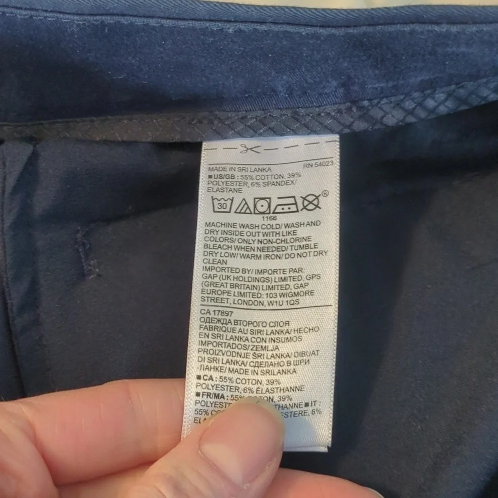 Banana Republic Navy Slim Fit Pants